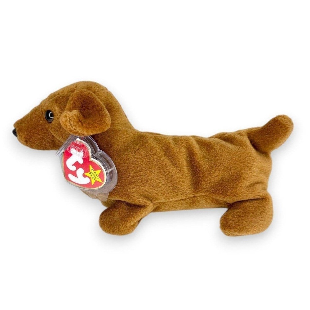 Weenie the Dog Ty Beanie Baby | Little Dachshund Pal | Mint Heart Tag